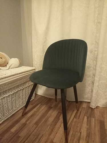 Стул на металлокаркасе Gabi latte / gold / black фото покупателя 968