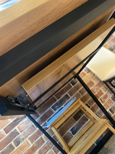 Стол Лота Лофт 120 32 мм бетон / черный матовый фото покупателя 617