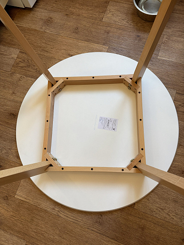 Стол обеденный Вosco/Боско D90 белый / натуральный фото покупателя 11