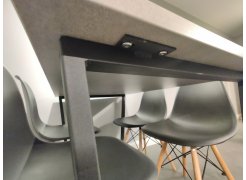 Стол Лота Лофт 140 25 мм черный матовый / бетон фото покупателя 368