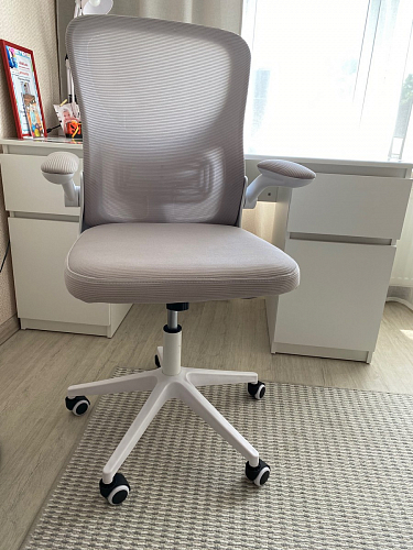 Компьютерное кресло Konfi light gray / blue / white фото покупателя 155