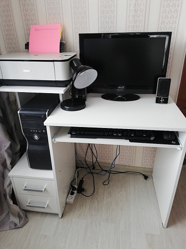 Стол компьютерный Джаз-24 правый венге фото покупателя 3