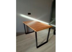 Деревянный стол Лота Лофт 120(160)х75 черный матовый / бетон светлый фото покупателя 714