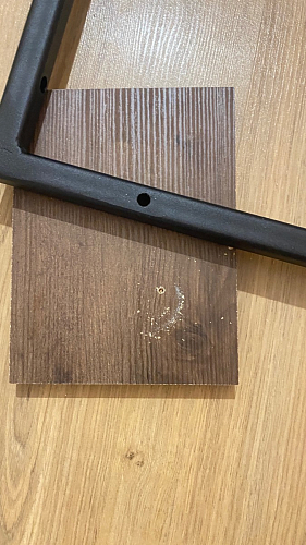 Письменный стол Лео Лофт черный матовый / дуб делано темный фото покупателя 44