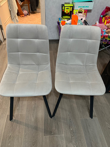 Стул на металлокаркасе Чилли К черный / зеленый фото покупателя 544