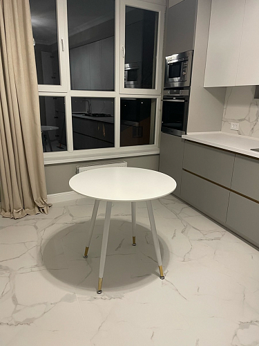 Стол круглый Bianka 90 белый фото покупателя 13