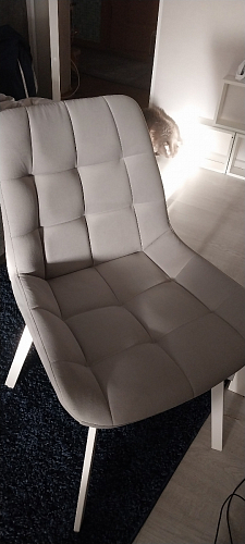 Стул на металлокаркасе Челси велюр коричневый / черный каркас фото покупателя 205