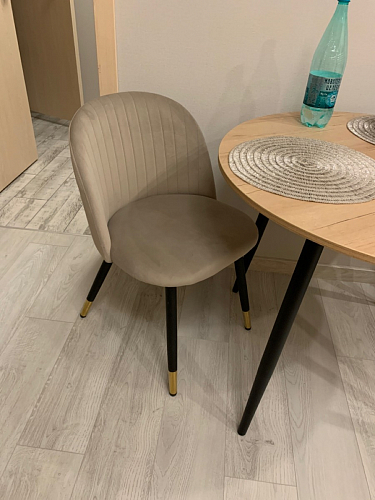 Стул на металлокаркасе Gabi latte / gold / black фото покупателя 671