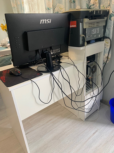 Компьютерный стол Джаз-24 левый дуб молочный фото покупателя 101