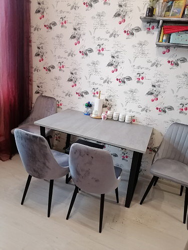 Стол раскладной Лота Лофт 120 25 мм юта / черный матовый фото покупателя 301