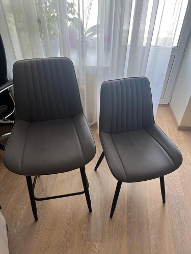 Стул на металлокаркасе Седа К латте / черный фото покупателя 70