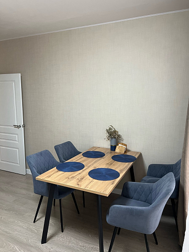 Стол Тринити Лофт 120 32 мм бетон / черный матовый фото покупателя 379