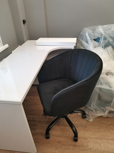 Компьютерное кресло Тибо confetti chocolate / белый фото покупателя 165