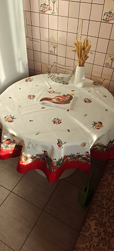 Стол Тулип 90х73 белый мрамор / золото фото покупателя 90