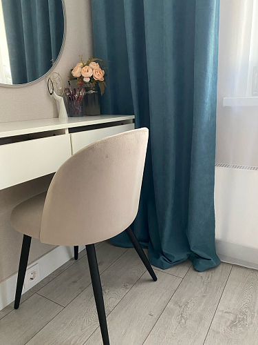 Стул на металлокаркасе Gabi dark beige / black / silver фото покупателя 485