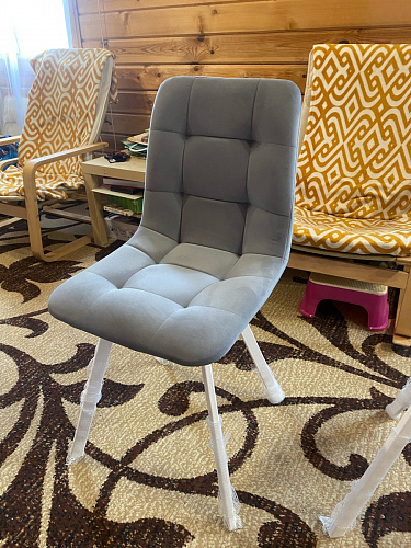 Стул на металлокаркасе Чилли зеленый / черный фото покупателя 778