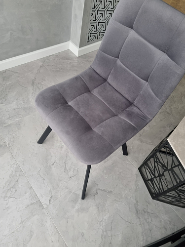 Стул на металлокаркасе Чилли зеленый / черный фото покупателя 994