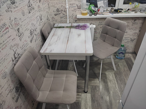 Комплект стульев Чилли 2 шт бежевый / черный фото покупателя 250