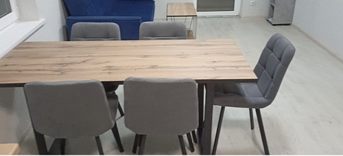 Стул на металлокаркасе Чилли темно-серый / черный каркас фото покупателя 529