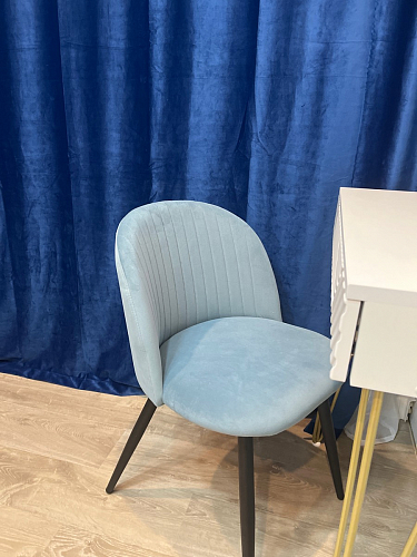 Стул на металлокаркасе Gabi dark beige / black / silver фото покупателя 413