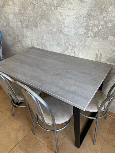 Стол раскладной Лота Лофт 120 25 мм юта / черный матовый фото покупателя 642