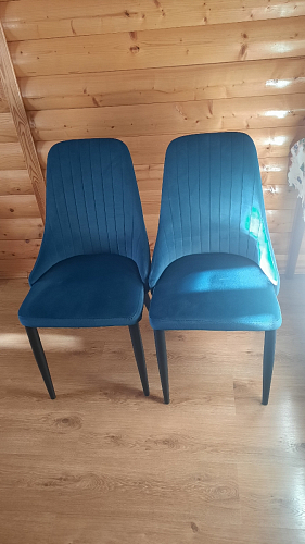 Стул на металлокаркасе Kora beige / black фото покупателя 320