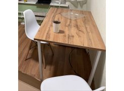 Стол Лота Лофт 140 25 мм черный матовый / бетон фото покупателя 386