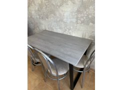 Стол Лота Лофт 120 25 мм дуб делано темный / черный матовый фото покупателя 641