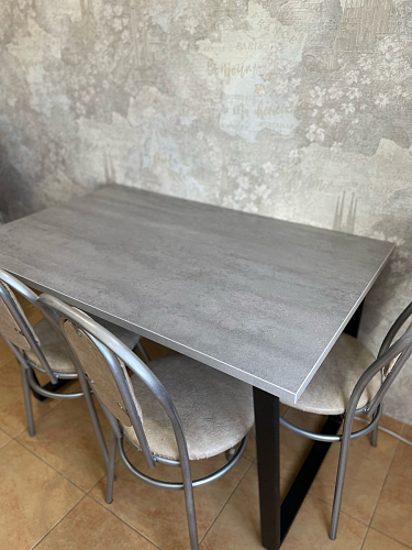 Стол раскладной Лота Лофт 120 25 мм юта / черный матовый фото покупателя 643