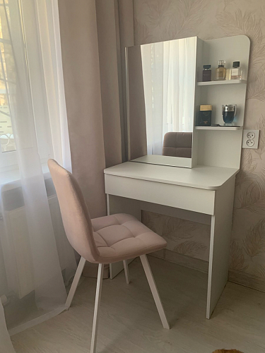 Стул на металлокаркасе Чилли синий / белый фото покупателя 1258