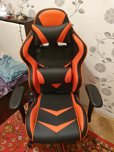 Компьютерное кресло Racer черный / красный / бежевый фото покупателя 113