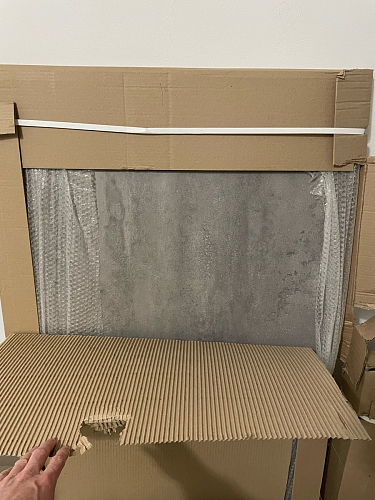 Стол Лота Лофт 140 25 мм черный матовый / бетон фото покупателя 962