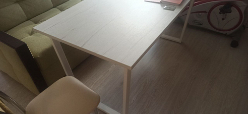 Стол Лота Лофт 120 25 мм сабия / белый матовый фото покупателя 505