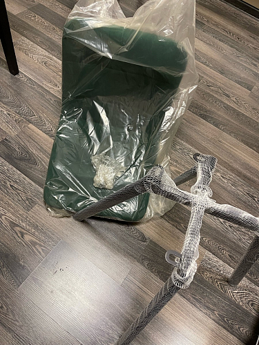 Стул на металлокаркасе Чилли зеленый / черный фото покупателя 1435