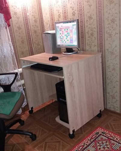 Компьютерный стол КСТ-15 бетон фото покупателя 15