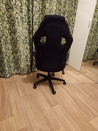 Компьютерное кресло Driver/Драйвер кожзам черный / ткань черный фото покупателя 6