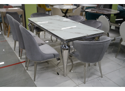 Стеклянный стол Vase белый из шоурума 1