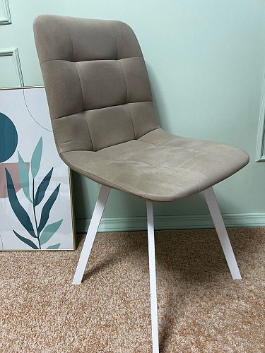 Стул на металлокаркасе Чилли К черный / зеленый фото покупателя 49