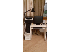 Компьютерный стол Джаз-24 левый белый фото покупателя 142