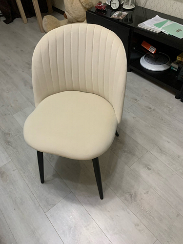 Стул на металлокаркасе Gabi latte / gold / black фото покупателя 932