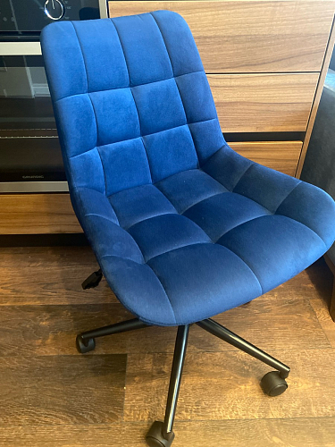 Компьютерное кресло Честер голубой (velutto 47 ) / черный фото покупателя 29