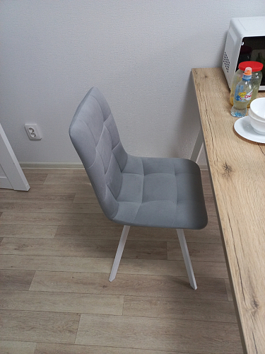 Стул на металлокаркасе Чилли синий / белый фото покупателя 1429