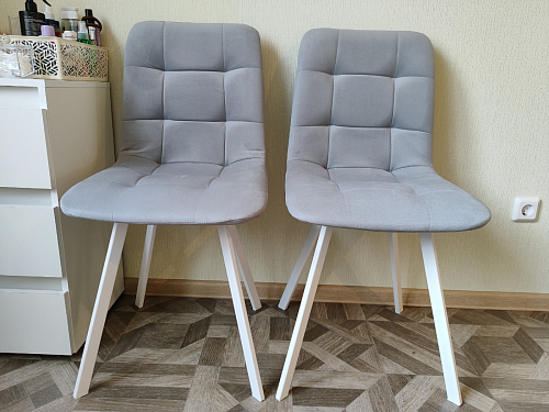 Стул на металлокаркасе Чилли зеленый / белый каркас фото покупателя 446