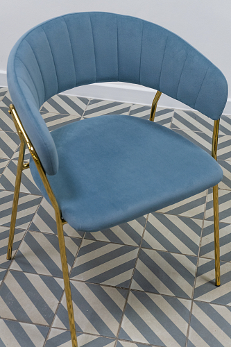 Стул на металлокаркасе Kamelia 1 black / gold из шоурума 3