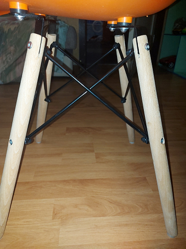 Пластиковый стул Eames PC-015 серо-голубой / дерево фото покупателя 46