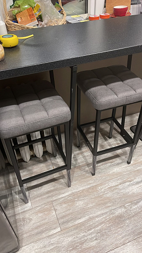 Барный стул Лофт линкольн белый / белый матовый фото покупателя 61