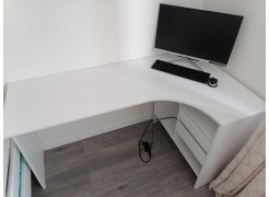 Письменный стол СПм-25 левый белый  - Уцененный экземпляр фото покупателя 17