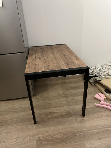 Стол Центавр дуб галифакс / черный матовый фото покупателя 72