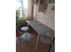 Стол Тринити Лофт 120 32 мм бетон / черный матовый фото покупателя 85