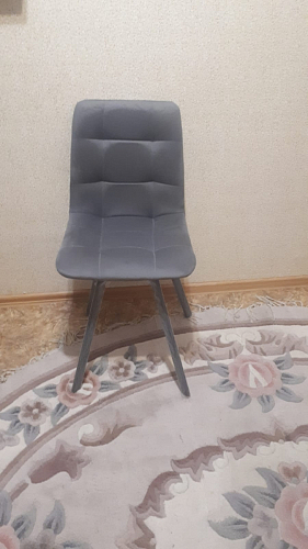 Стул на металлокаркасе Чилли синяя ткань / белый фото покупателя 800